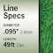 T Terre Commercial Grade Dual Strength 095 Square Weed Eater Trimmer Line Length 49 ft. 5744150095 - alternate 4